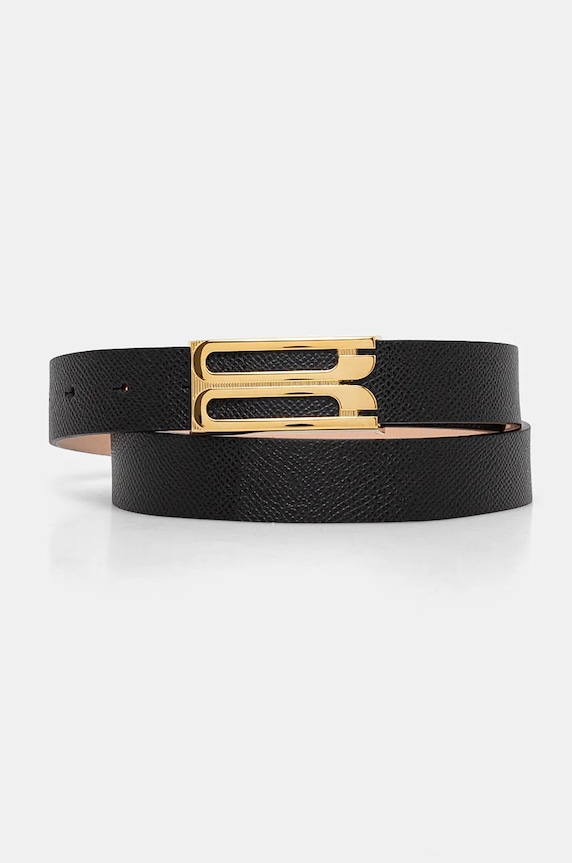 Victoria Beckham curea de piele negru 1424ABL005954A