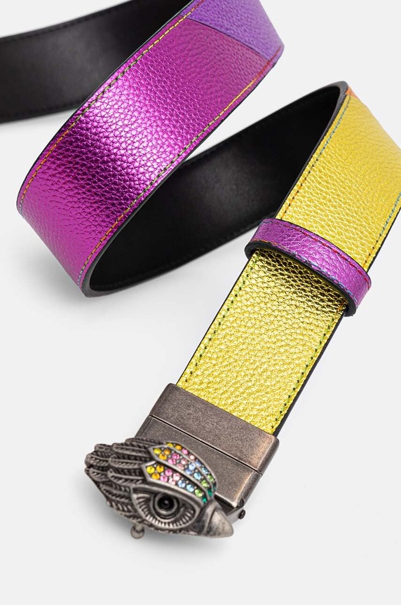 Dvostrani kožni remen Kurt Geiger London 480969109 šarena AW24