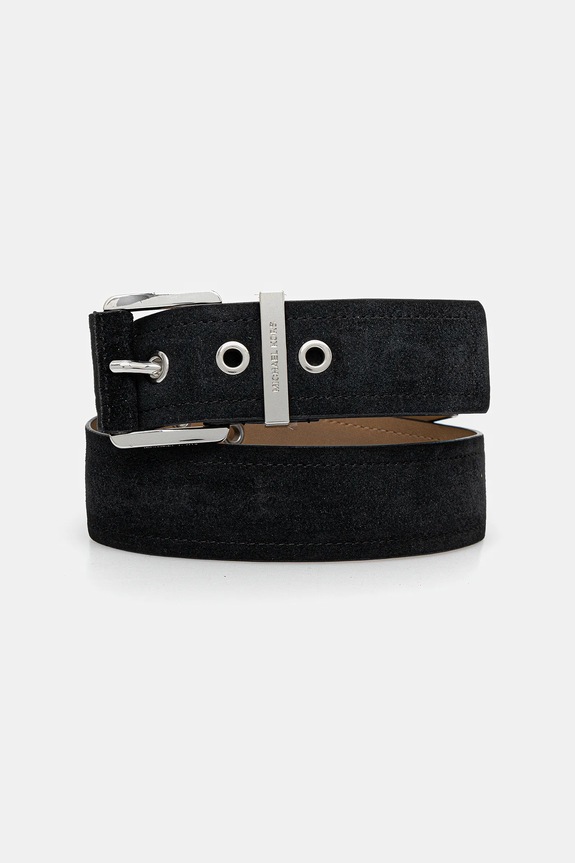 Semišový opasok MICHAEL Michael Kors tmavomodrá 559145