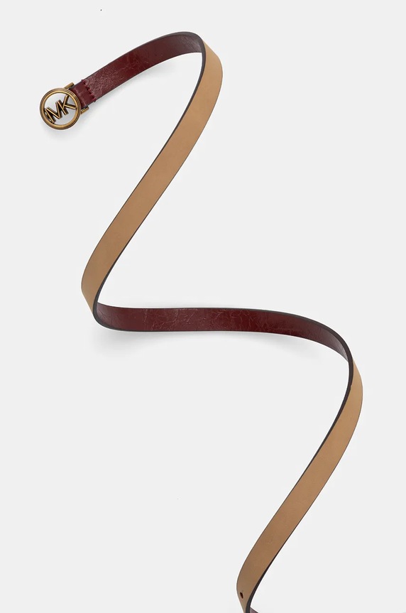 Pásek MICHAEL Michael Kors 559142 burgundské AW24