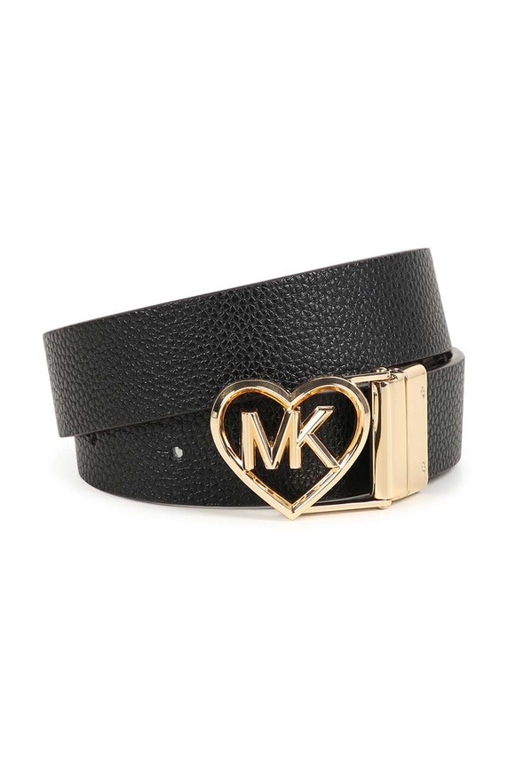 Michael Kors cintura per bambini a doppia faccia R30230. nero AW24