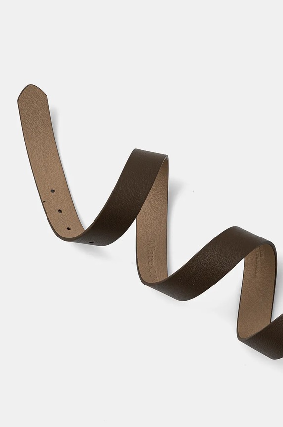 Marc O'Polo pasek skórzany 40817739501133 brązowy AW24