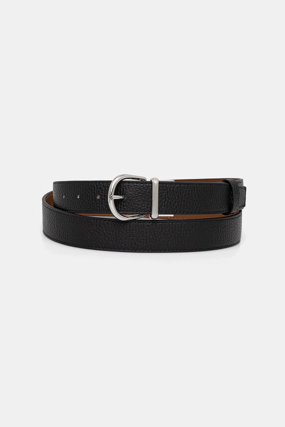 Coccinelle curea de piele cu doua fete MAN SOFT Gift Box negru E3.MUK.81.26.01