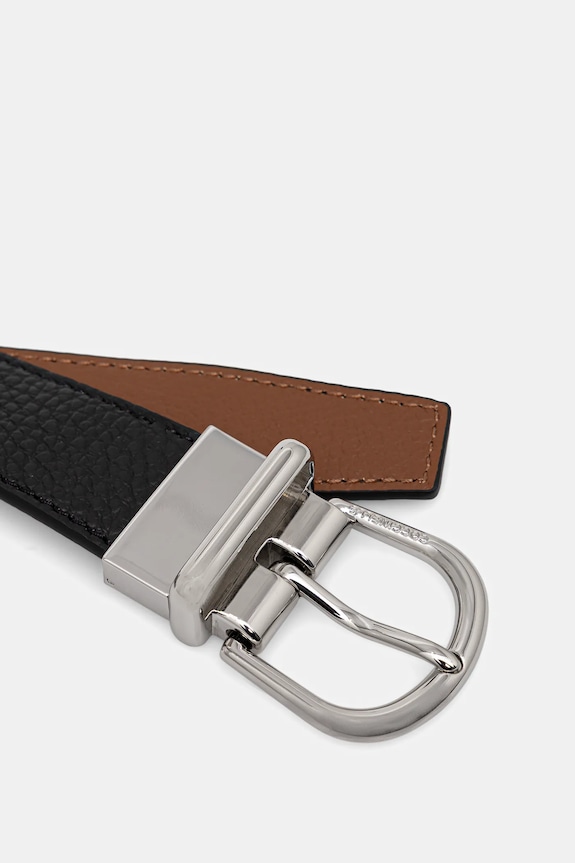 Accesorii Coccinelle curea de piele cu doua fete MAN SOFT E3.MUK.81.26.01 negru