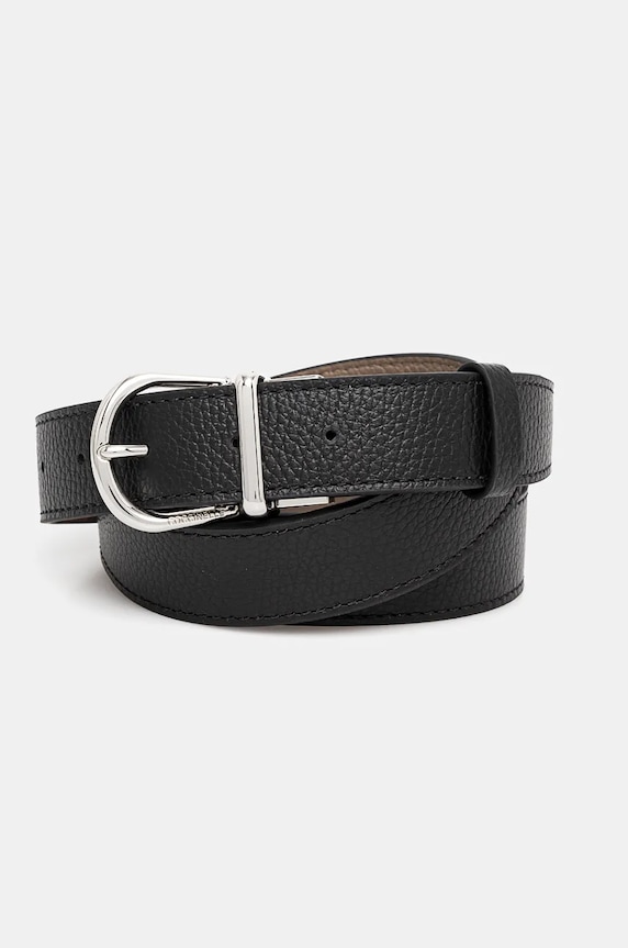 Oboustranný kožený pásek Coccinelle MAN SOFT Dárkový box černá E3.MUK.81.26.01