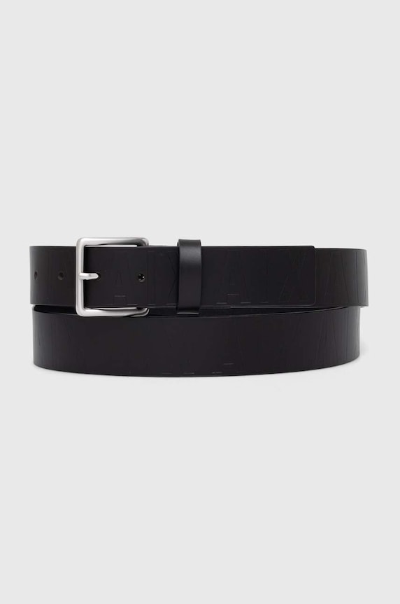 Kožený pásek Armani Exchange černá 951415.4F896