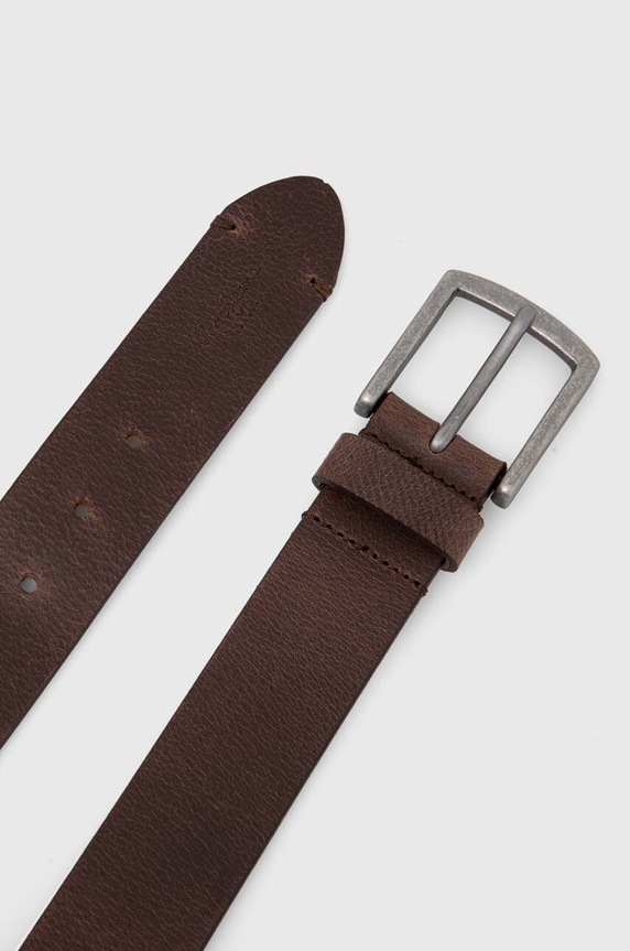 Pepe Jeans pasek skórzany PALMER BELT PM021024 brązowy AW24