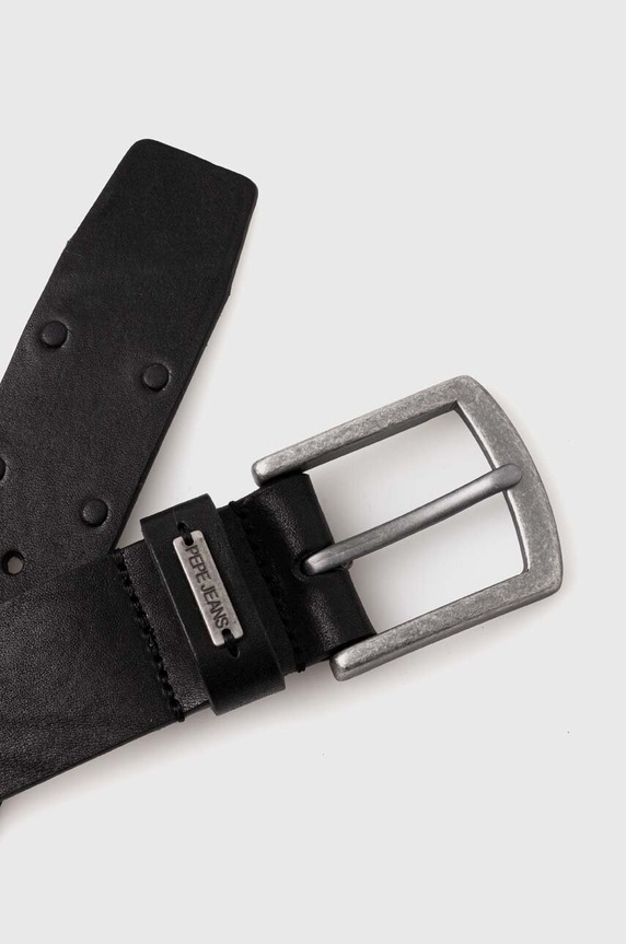 Pepe Jeans pasek skórzany KENT BELT PM021030 czarny AW24