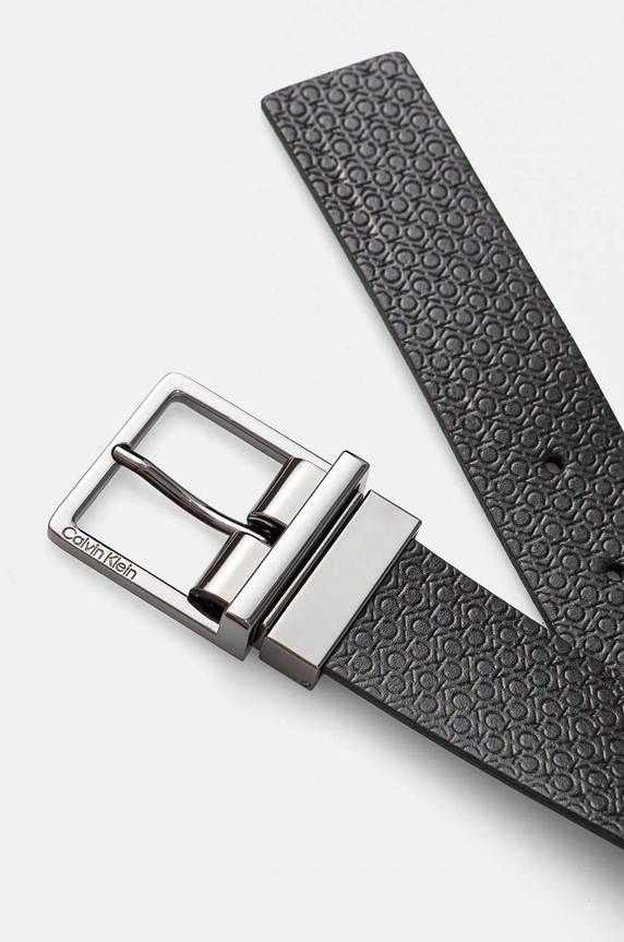Akcesoria Calvin Klein pasek skórzany dwustronny K50K512337 czarny