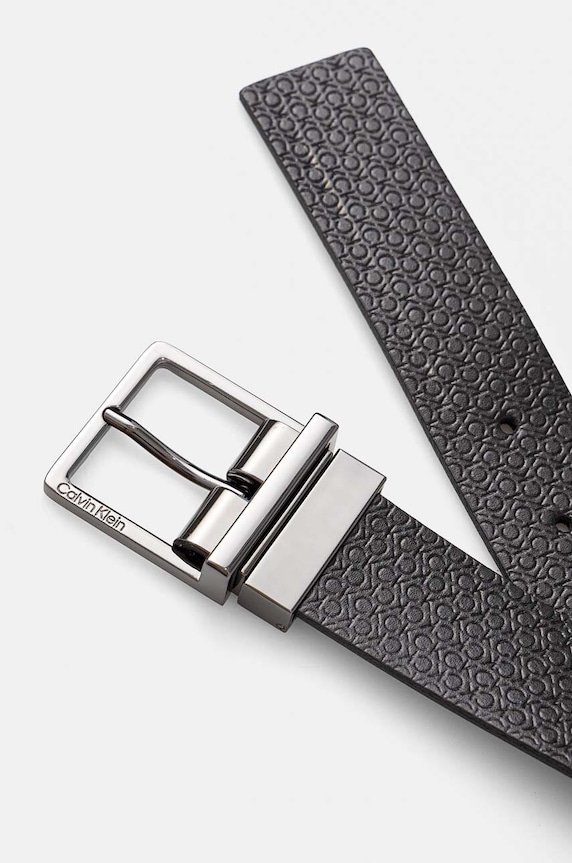 Akcesoria Calvin Klein pasek skórzany dwustronny K50K512337 czarny