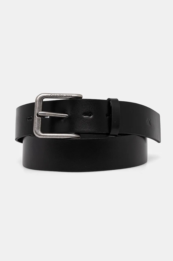 Kožený pásek Calvin Klein Jeans černá K50K512102