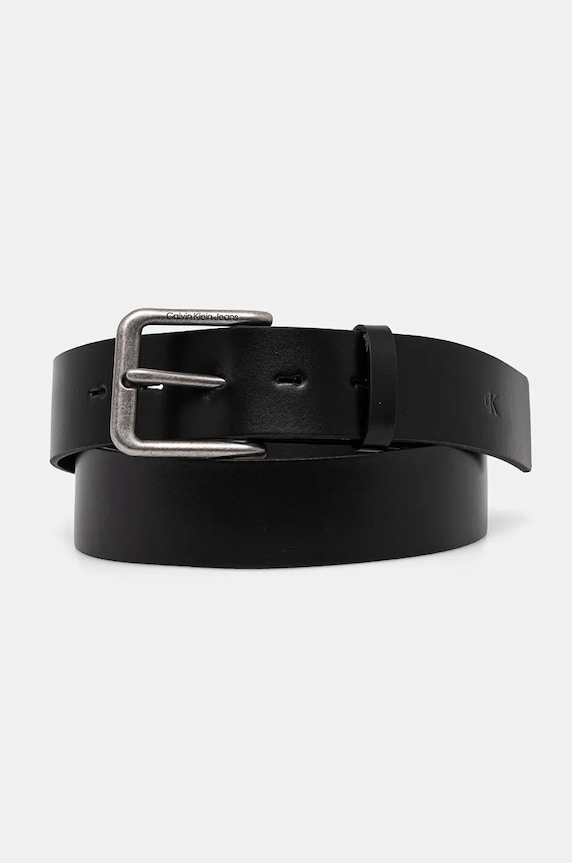 Kožený pásek Calvin Klein Jeans černá K50K512102