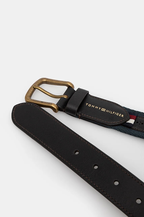 Opasok Tommy Hilfiger AM0AM12812 hnedá AW24