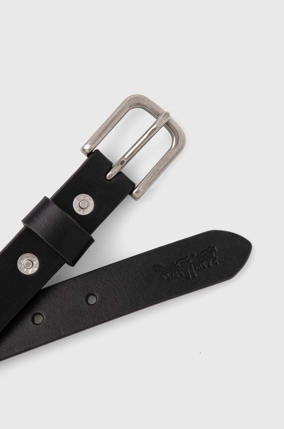 Levi's pasek skórzany 0009Y.0000 czarny SS25