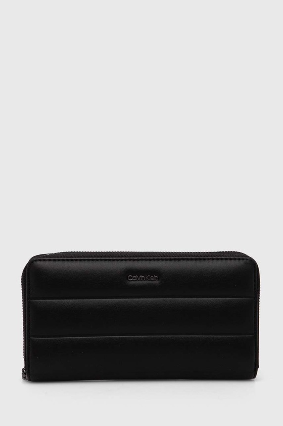 Peněženka Calvin Klein hladký černá K60K612199