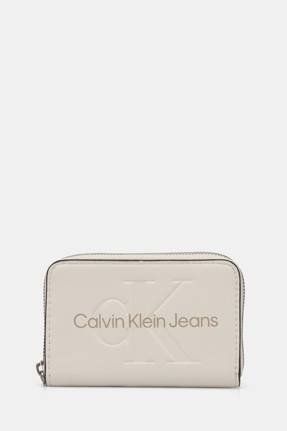 Calvin Klein Jeans portofel imitatie de piele bej K60K612255