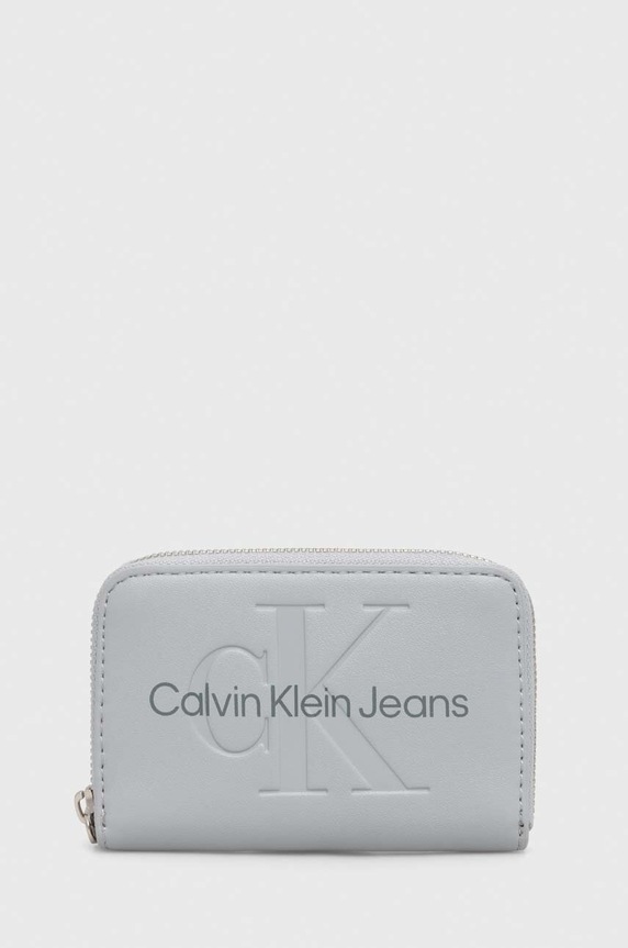 Peněženka Calvin Klein Jeans hladký modrá K60K612255