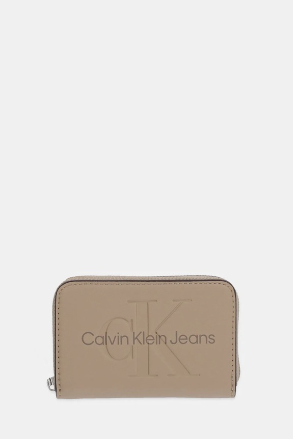 Портмоне Calvin Klein Jeans изкуствен бежов K60K612255