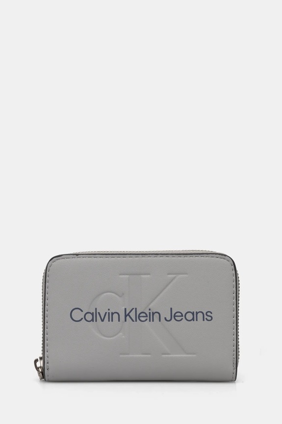 Novčanik Calvin Klein Jeans bez uzorka siva K60K612255
