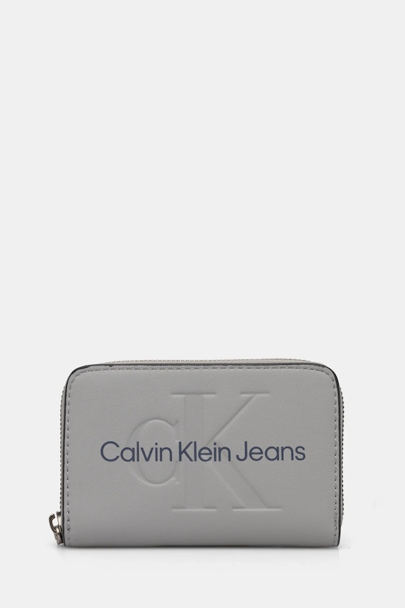 Novčanik Calvin Klein Jeans bez uzorka siva K60K612255