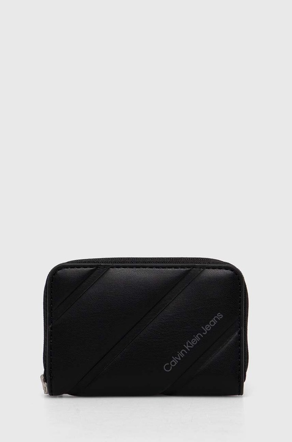 Peněženka Calvin Klein Jeans imitace kůže černá K60K612256