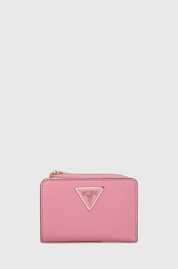 Peňaženka Guess LAUREL imitácia kože ružová SWXG85.00560