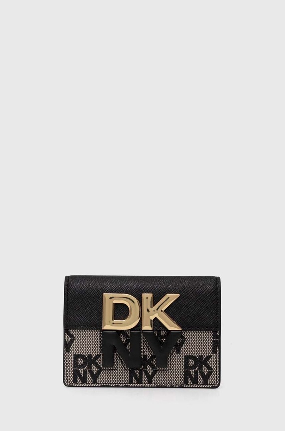 Dkny portacarte stampa all-over nero R42ZYE33