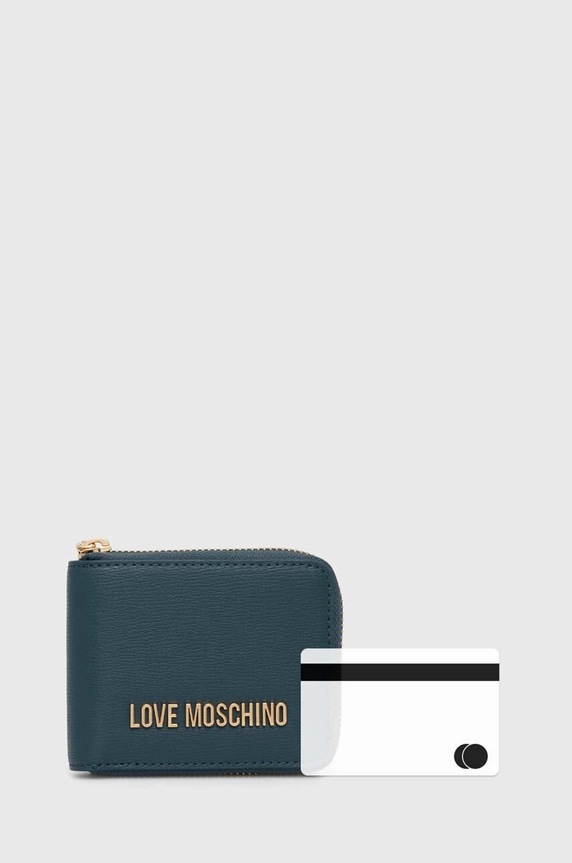 Love Moschino portfel JC5639PP1L turkusowy