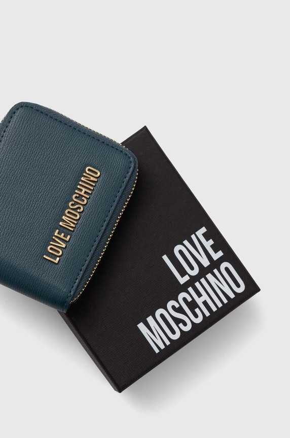 Love Moschino portfel turkusowy JC5639PP1L