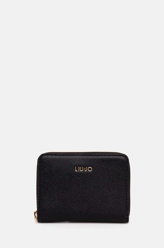Liu Jo portfel imitacja skóry licowej czarny AF4273.E0087