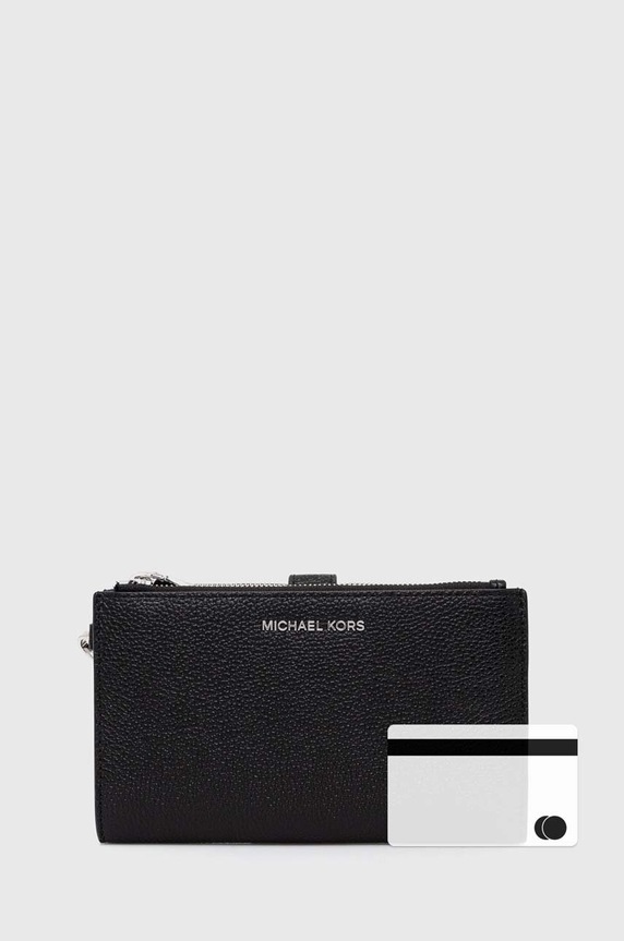 MICHAEL Michael Kors portfel skórzany 32T7SAFW4L czarny