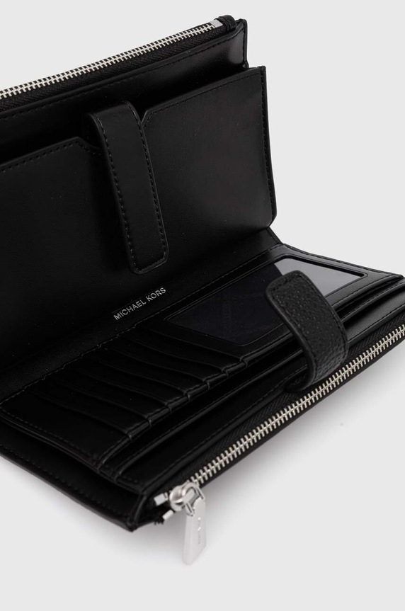 Akcesoria MICHAEL Michael Kors portfel skórzany 32T7SAFW4L czarny