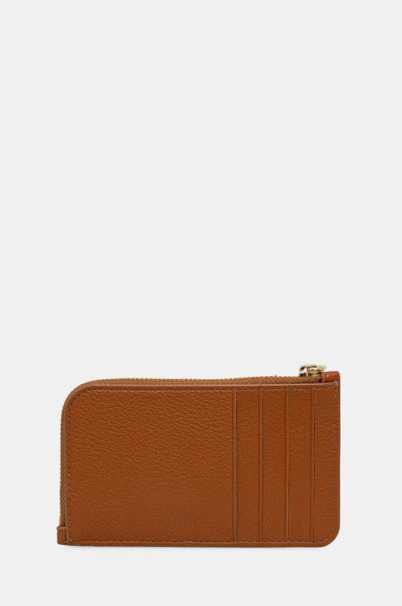 Kožené pouzdro na karty Dkny R43ZKF84 hnědá AW24