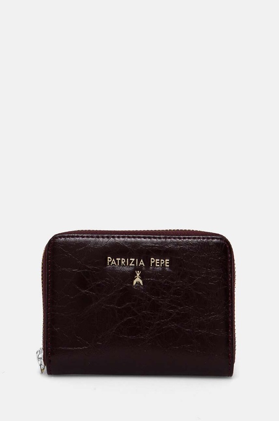 Patrizia Pepe portofel de piele piele burgundia 2Q8512.L131