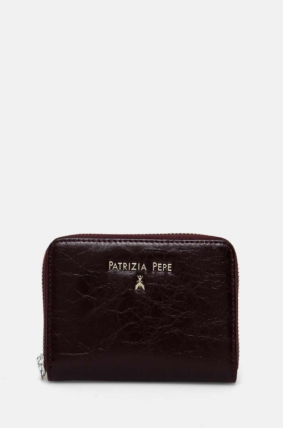 Patrizia Pepe portofel de piele piele burgundia 2Q8512.L131