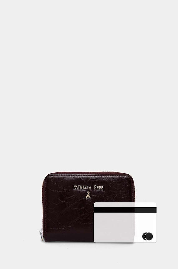 Patrizia Pepe portofel de piele 2Q8512.L131 burgundia