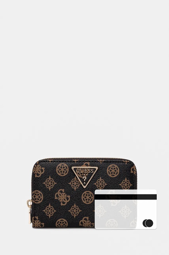 Портмоне Guess LAUREL SWPG85.00140 кафяв