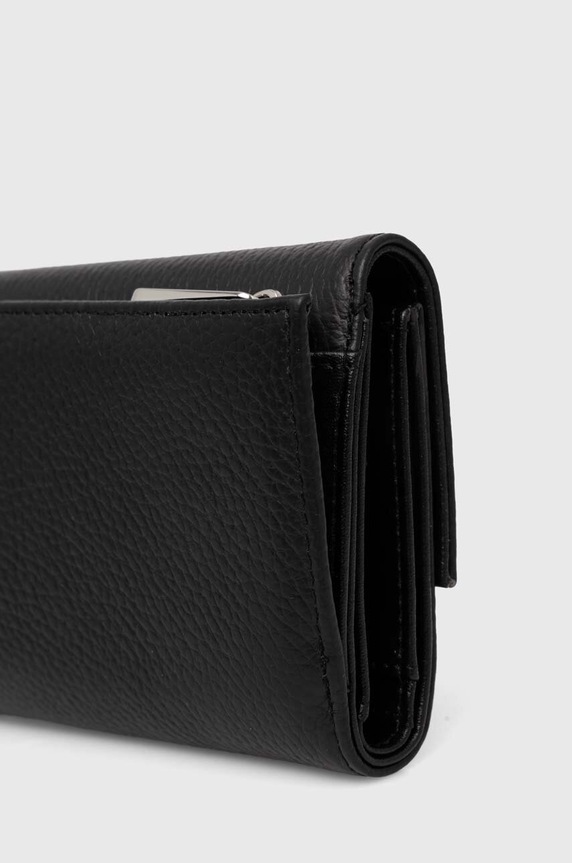 Twinset portfel skórzany 242TB7016 czarny AW24