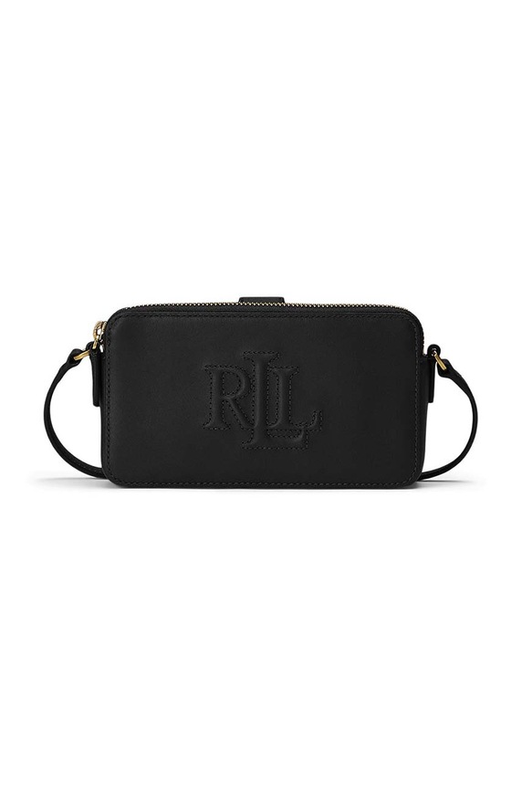 Πορτοφόλι Lauren Ralph Lauren λείο δέρμα μαύρο 432951475