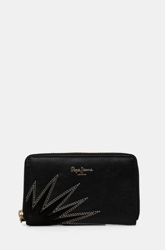 Гаманець Pepe Jeans EDEN WALLET імітація замші чорний PL070259