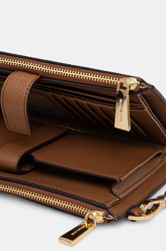 Αξεσουάρ Δερμάτινο πορτοφόλι MICHAEL Michael Kors 32T7GAFW4L καφέ