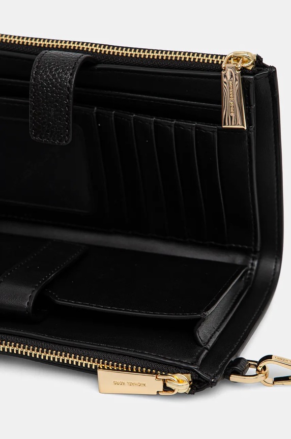 Αξεσουάρ Δερμάτινο πορτοφόλι MICHAEL Michael Kors 32T7GAFW4L μαύρο