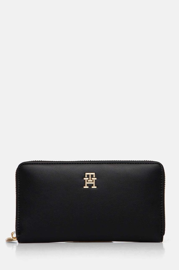 Πορτοφόλι Tommy Hilfiger συνθετικό μαύρο AW0AW16581