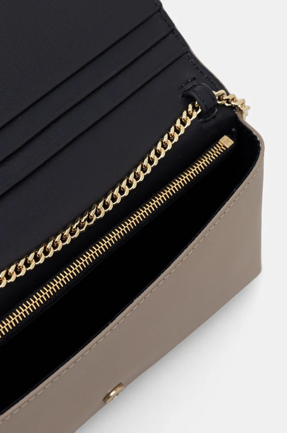 Kožni novčanik Tommy Hilfiger AW0AW16595 bež