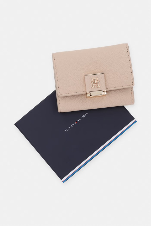 Tommy Hilfiger portfel damski AW0AW17039 beżowy