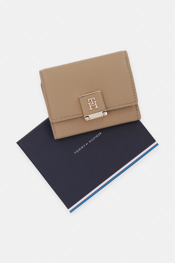 Tommy Hilfiger portfel damski AW0AW17039 beżowy