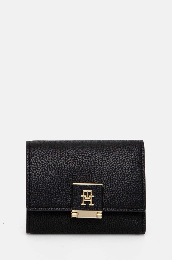 Tommy Hilfiger portofel de damă imitatie de piele negru AW0AW17039