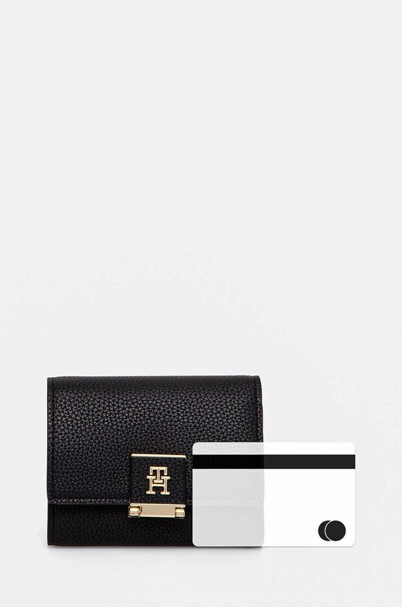 Tommy Hilfiger portofel de damă AW0AW17039 negru