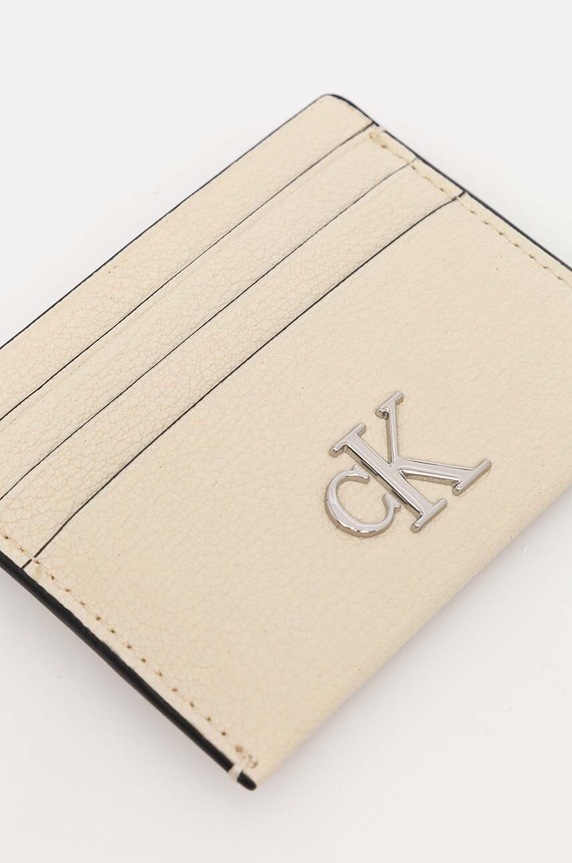 Puzdro na karty Calvin Klein Jeans K60K612746 béžová AW24