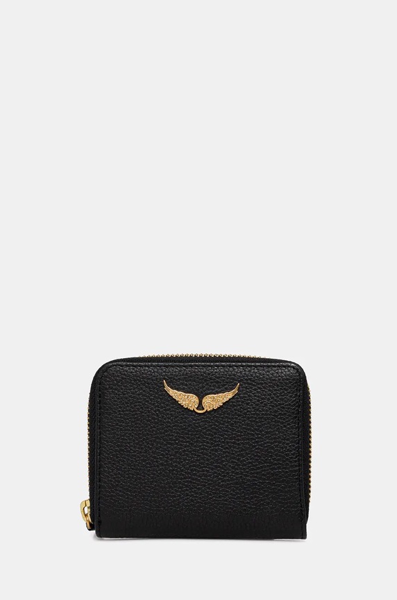 ZADIG&VOLTAIRE portfel skórzany skóra licowa czarny LWSG00004